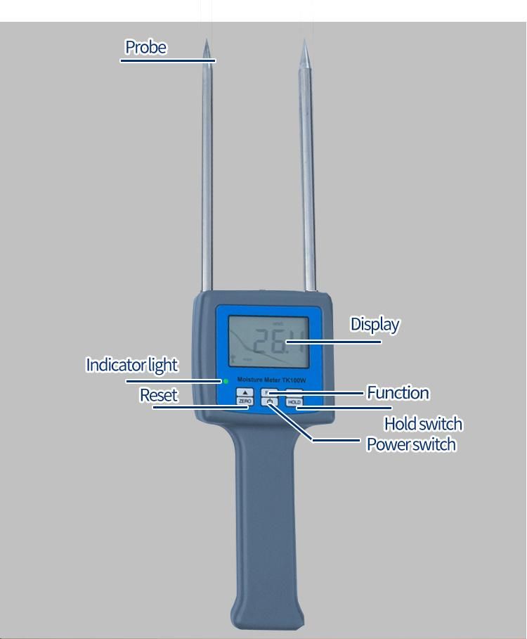 Portable Sawdust Moisture Meter (TK100W)