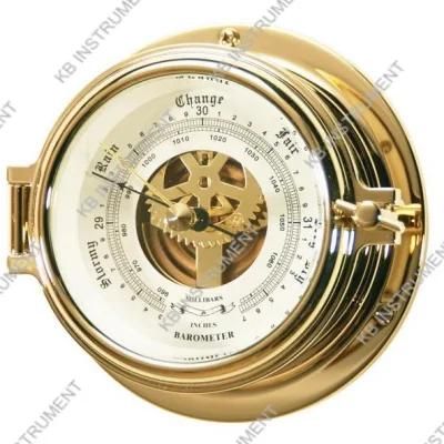 Best Quality Brass Nautical Barometer with Open Dial