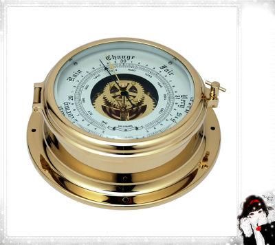 Yacht Barometer with Thermometer Opening Center Window Dial 180mm