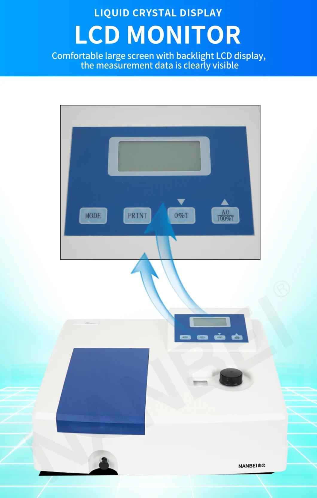 Hot Sales Digital Single Beam Spectrophotometer 721n with Economic Price