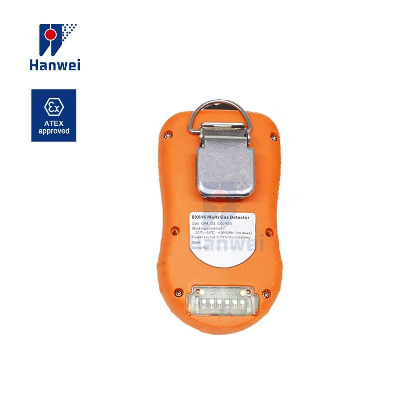 Battery Power Handheld 4 in 1 Multi Gas Leak Detector Co H2s O2 Lel for Mining Plants Atex Certification