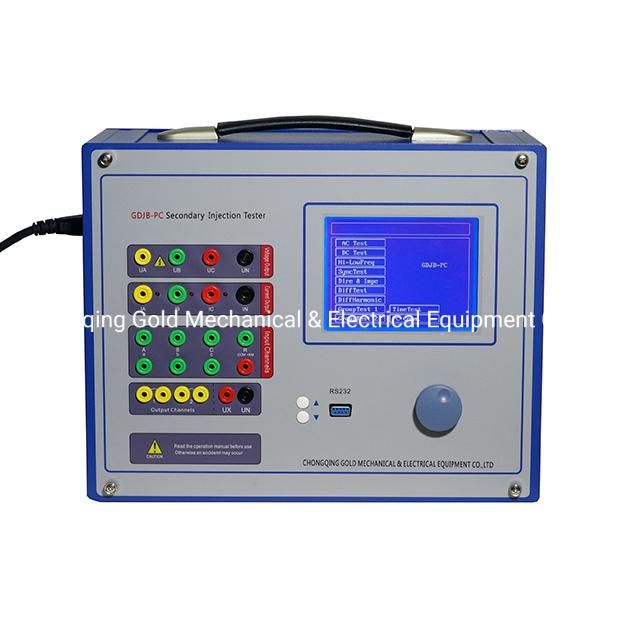 Gdjb-PC Three-Phase Relay Protection Tester/ Secondary Injection Test Set