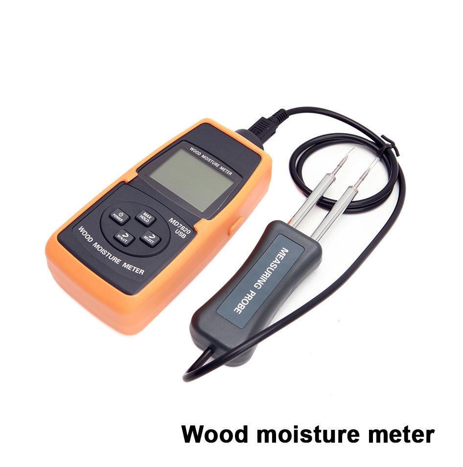4~80% Wood Moisture Meter Wood Humidity Meter Damp Detector Paper Moisture Analyzer