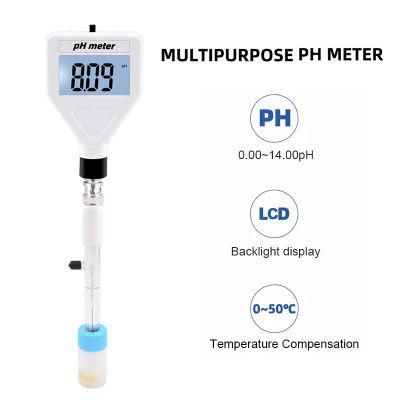 Multipurpose pH Meter Tester for Cheese Meat Loose Soil Cosmetics Creams Drinks Aquarium