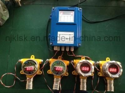 Multi Channels Steel Plants Working Area Toxic Gas Monitor Use Co Gas Detector Control Panel