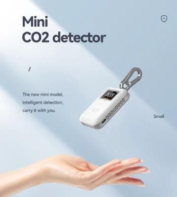 CO2 Detector Indoor Home Mini Portable Tempe Rature Humidity Air Quality Monitor CO2 Meter Detector