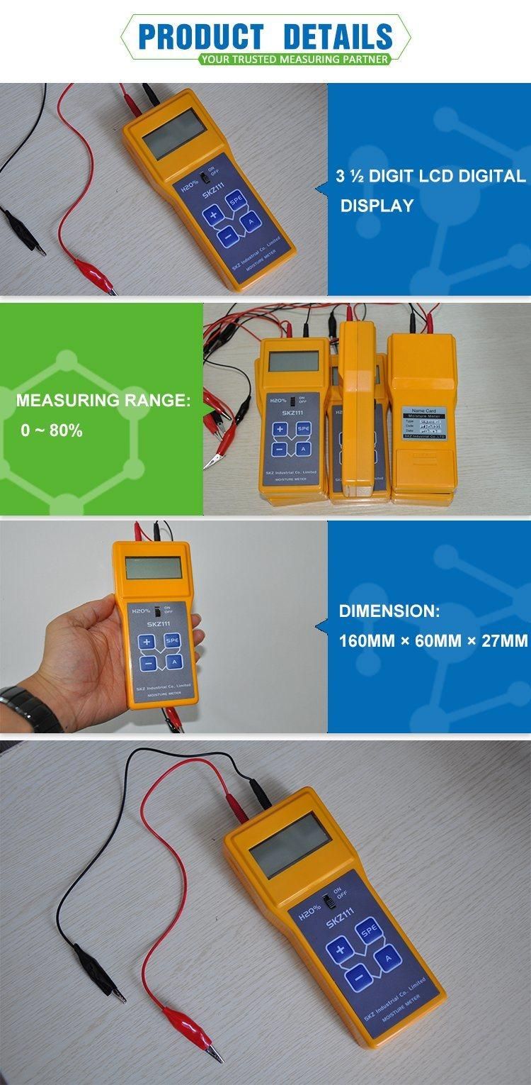 Skz111c-1 0-80% Noodles Humidity Analysis Moisture Reader Moisture Tester Meter
