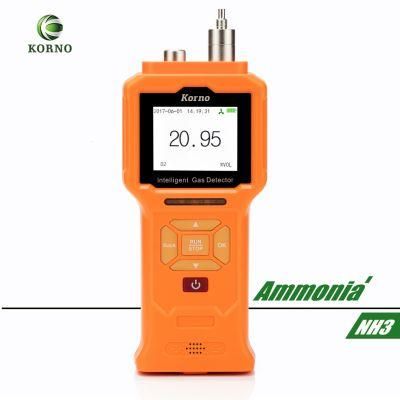 Portable IP66 Ammonia Gas Detector with Electrochemical Gas Sensor (NH3 0-100ppm)