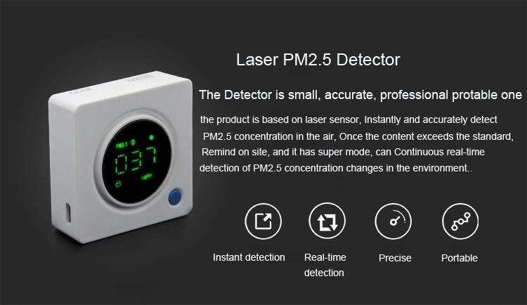 Portable Handheld Small Size Accurate Professional Air Laser Sensor Pm2.5 Dust Detector