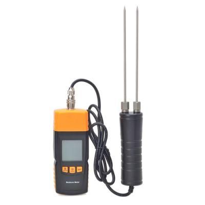 Wood Moisture Meter Digital Humidity Timber Damp Detector Temperature Hygrometer Tester