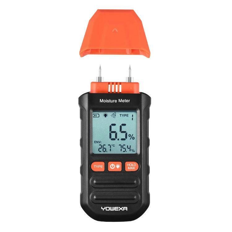 Quick Measuring Sensor Wood Moisture Analyser Environment Temperature Humidity Tester Digital Moisture Meter