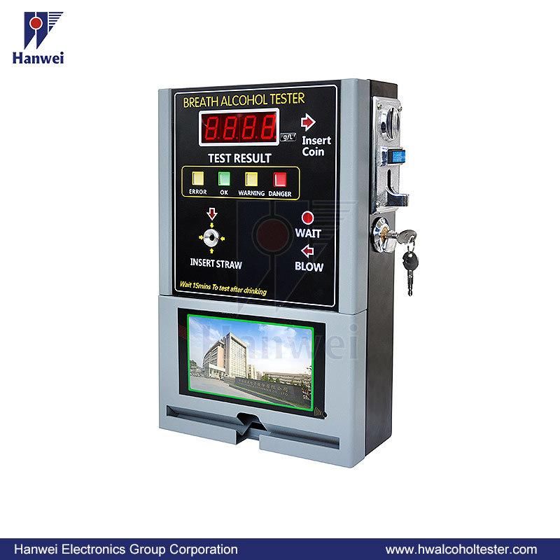 Wall-Mounted Coin Operated Breathalyzer for Bar/Disco (AT319V)