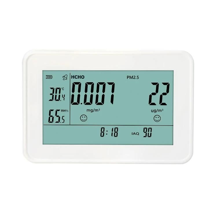 Formaldehyde Tvoc Pm2.5 Monitor Smart Air Quality Detector Multi Function Air Quality Tester