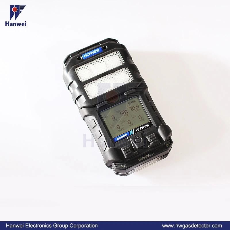 Portable up to 6 Gases Detector with Imported Sensors for Toxic and Explosive Gases Detection