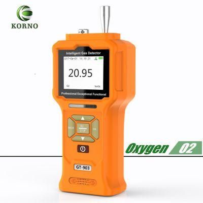 Portable O2 Gas Analyzer Oxygen Gas Detector Oxygen Analyzer with Alarm (0-30%Vol)