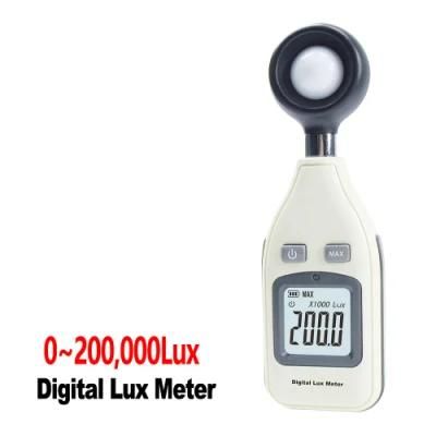 Digital Light Lux Meter, Range: 0-200, 000 Lux 0~18, 500FC GM1010 Digital Lux Illuminance Meter