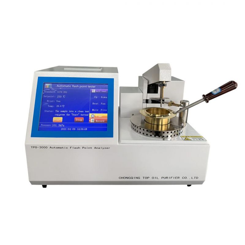 ASTM D92, Is02592, GB267, GB3536 Fully Automatic Flash Point Analyzer (Open-Cup)