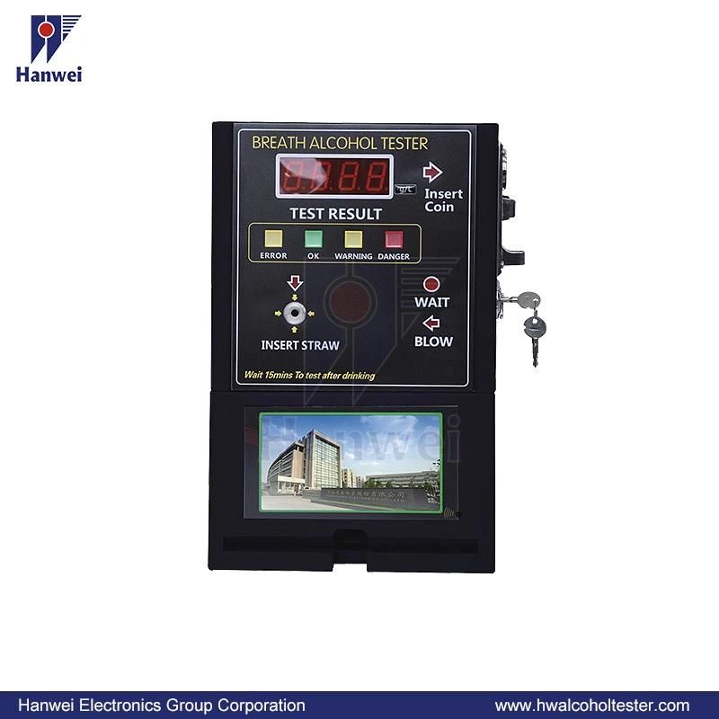 Wall Mounted Coin-Operated Fuel Cell Breathalyzer for Bar/Hotel (AT319V)