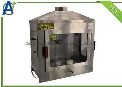 Single Flame Source Detection Equipment with Stainless Steel Chamber (flammability device)
