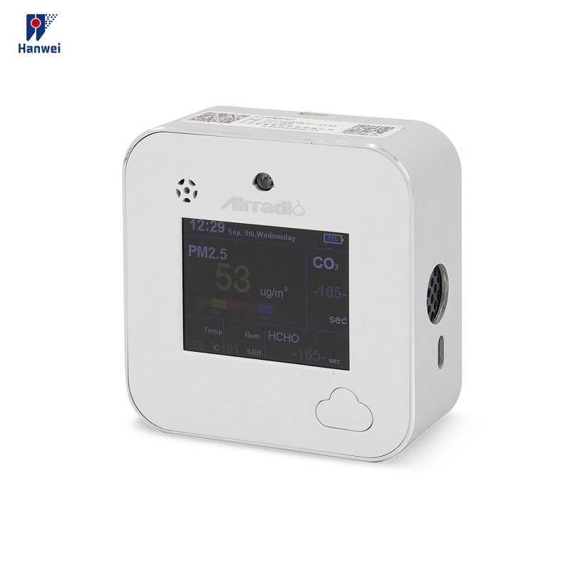 Formaldehyde Detector Pm2.5 Pm10 Air Quality Monitor Support WiFi Communication Can Be Controlled Via APP