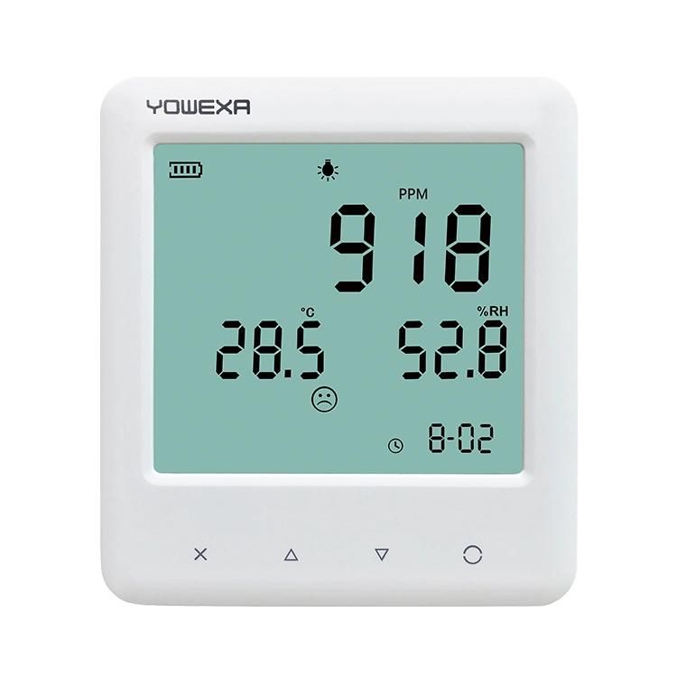 Indoor CO2 Temperature Humidity Sensor Recorder Data Logger Air Quality Monitor Meter