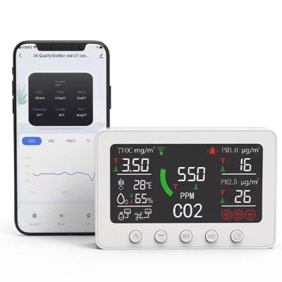 7 in 1 Carbon Dioxide Alarm System CO2 Monitor for CO2 Gas Detector