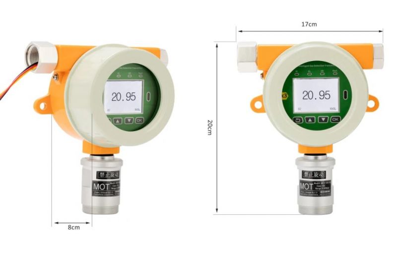 Industrial Fixed Ethane Gas Meter Factory Gas Safety C2h6 Meter