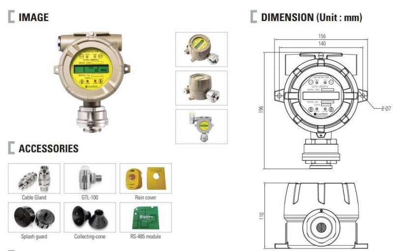 Gas Leak Multi Gas Flue Gas Portable Gas Smart Gas Air Quality Detector with CE / Kc / CPA/ Kcs/ Nepsi Certification