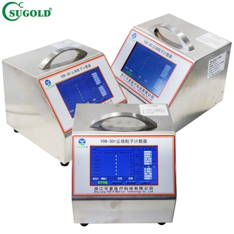 Y09-301AC DC Portable Dust Counter Airborne Particle Counter