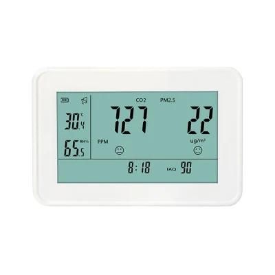 Home Air Quality Monitor for Formaldehyde Tvoc Hcho CO2 Pm2.5 Pm10 Pm1.0