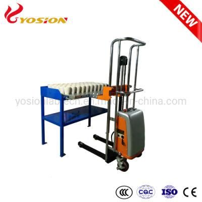 Electric Hydraulic Crucible Pot Trolley Loader for Fire Assay Laboratory