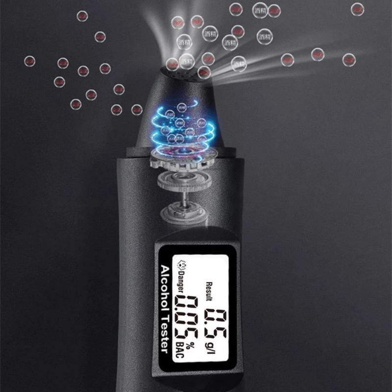 Digital Breathalyzer Gas Analyzer Breath Alcohol Tester Alcohol Content