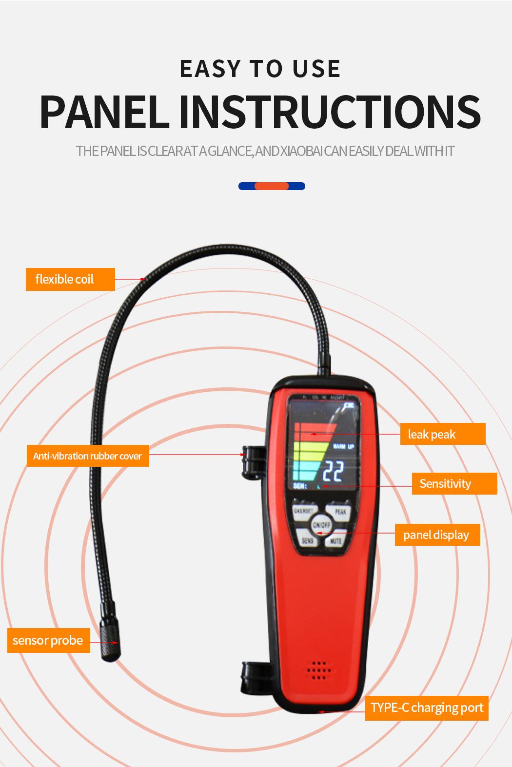 Halogen Leak Detector Ld-200refrigerant Leak Detector