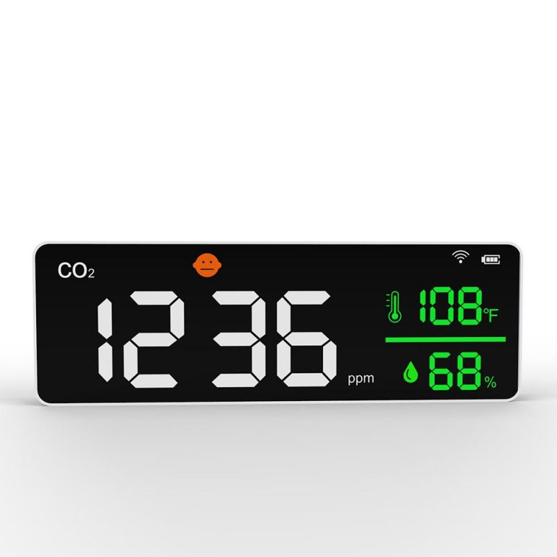 Wall Mount Gas Analyzers CO2 Meter Air Monitor CO2 Detector CO2 Alarm Detector Carbon Dioxide Detector