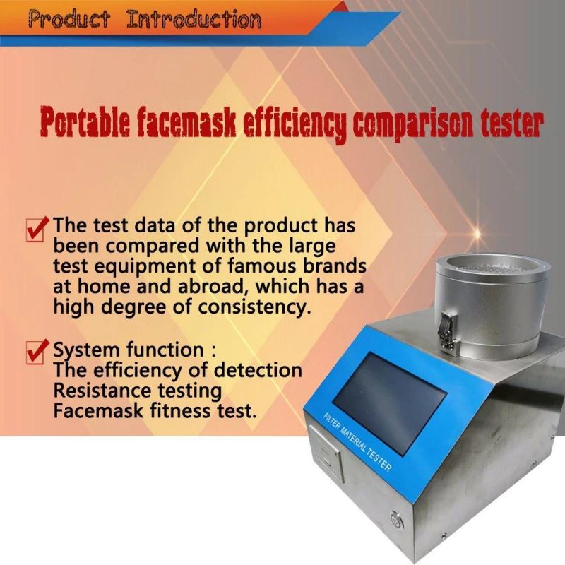 Fx-L1010A Portable Mask Efficiency Comparison Tester Filter Tester