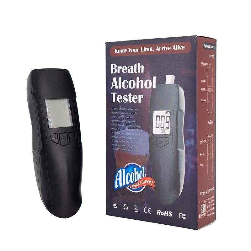 Small Portable Alcohol Checker Japan Drive Safety Digital Alcohol Tester Customizable Alarming Threshold