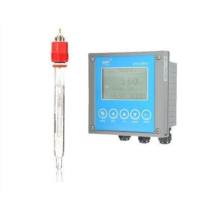 Boqu Phg-2081X High Temperature Resistance with K8s Connection pH Sensor for Measuring Fermentation and Pharmaceutical Industry Online pH Meter