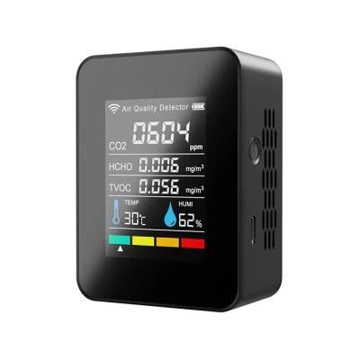 2022 New WiFi APP 5 in 1 Real Infrared Sensor Ndir CO2 Meter Monitor Gas Meter