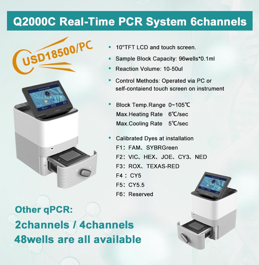 Q1600 Series 2channels Real-Time PCR Thermal Cycer System  