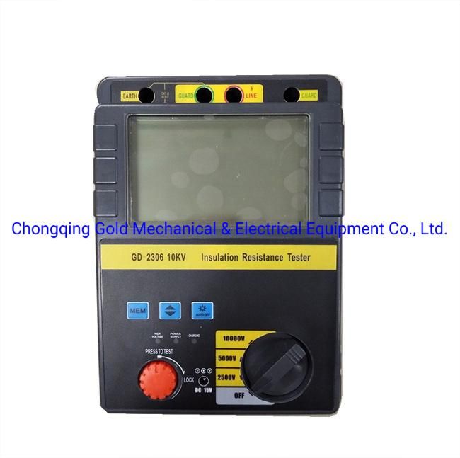 Digital High Voltage Electrical Equipment Insulation Resistance Tester China Factory