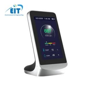 2021 New Arrival Indoor CO2 Air Quality Detector Pm2.5 Monitor and Measure Noise Light with WiFi