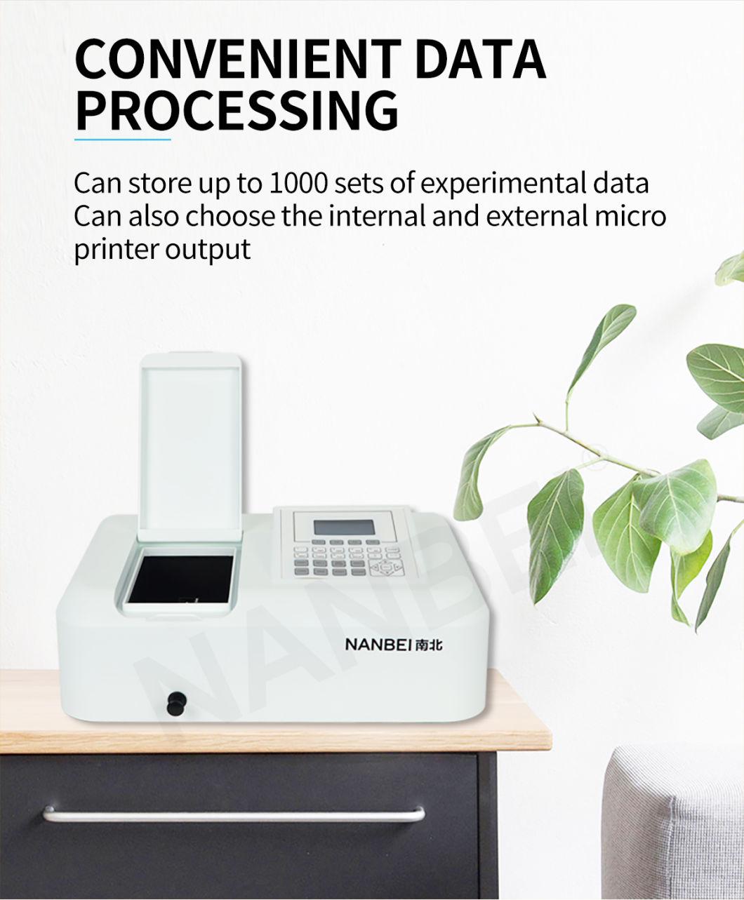 Spectrophotometer for Laboratory 2nm UV/Visable Spectrophotometer