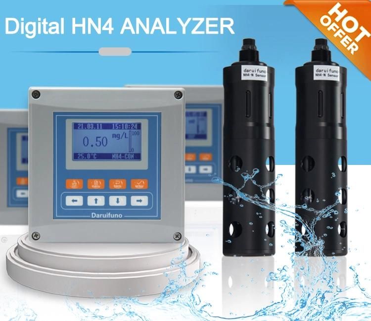 LCD Screen Water Nh4 Analyzer Online Nh4 Meter for Environmental Water Monitoring