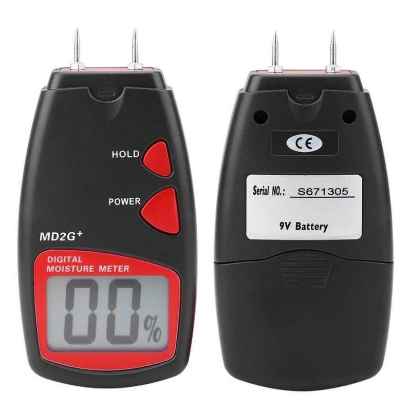 Digital Wood Moisture Meter LCD 2-Pin Humidity Tester Timber Damp Detector