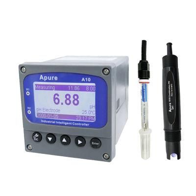 Apure Industrial Online 24V or 220V Power 4-20mA Output pH/ORP Transmitter Meter for Water Treatment