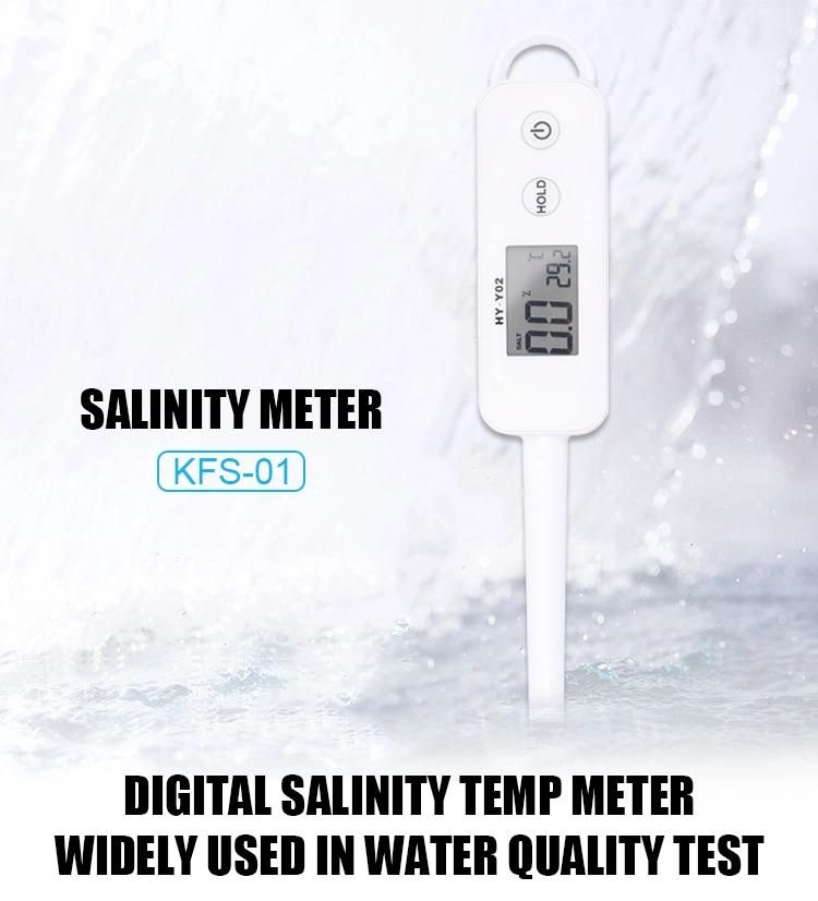 Digital Salimeter Pen Aquarium Pool Water Quality Measuring Tools LCD Display Tester Water Salimeter