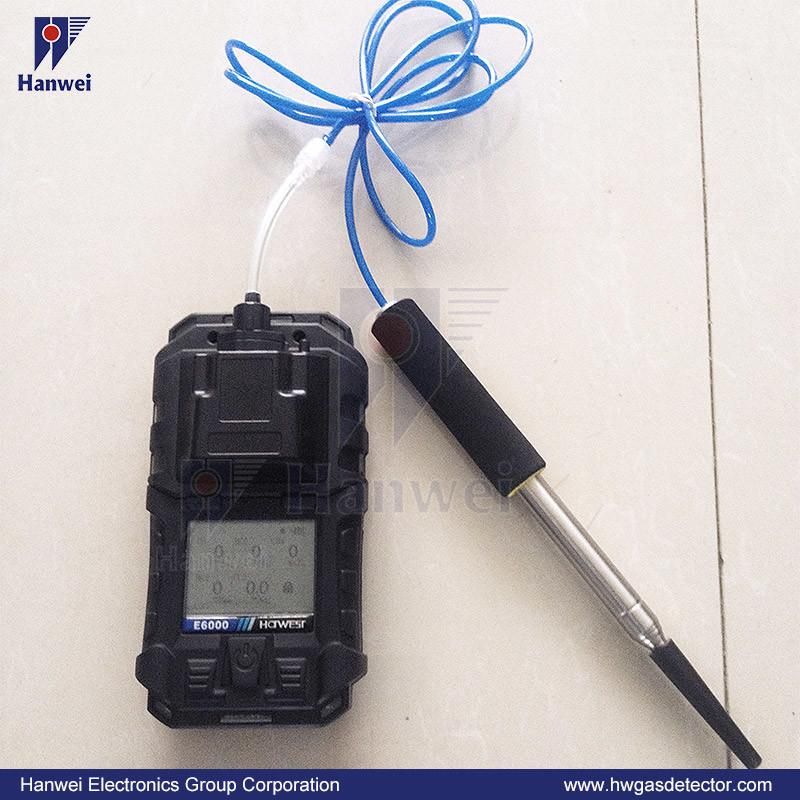 6 in 1 Multi Gas Detector Customizable Portable Gas Analyzer for Combustible Toxic Gases