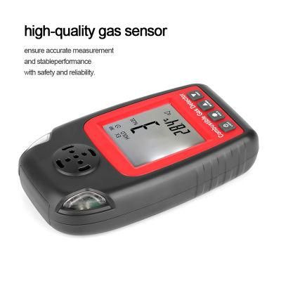 Portable USB Charging LCD Display Multi-Alarm 0-100%Lel Combustible Gas Detector Concentration Alarm