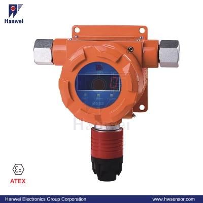 Atex Certificate Fixed Flammable / Toxic Gas Detector Alarm LED Display 24 Hours Real-Time Monitoring