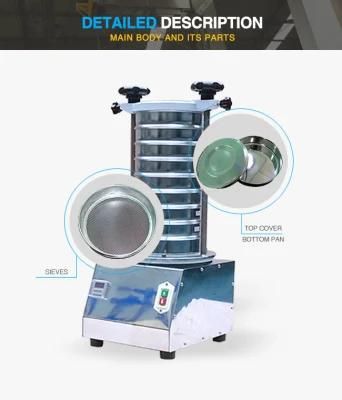 Laboratory Analysis Electromagnetic Vibrating Sieve Shaker Vibration Screen Machine